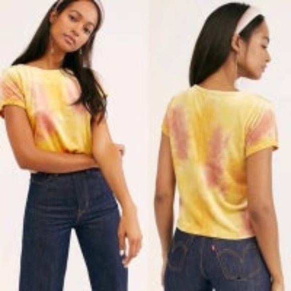 Tops - NEW Free People Bright Eyes Velvet Tee S